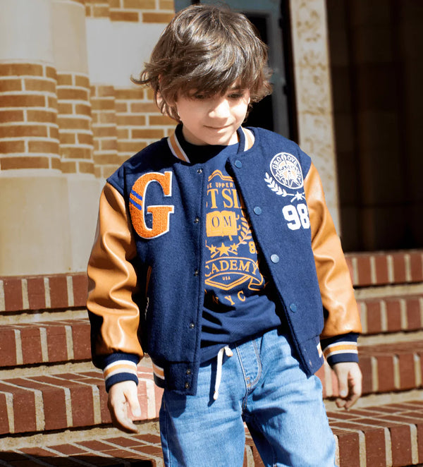EAST SIDE VIBES BOYS BOMBER JACKET - Little Betty