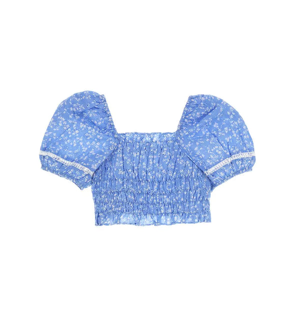 FLOWER DREAM SANGALLO CROP TOP FOR GIRLS - Little Betty