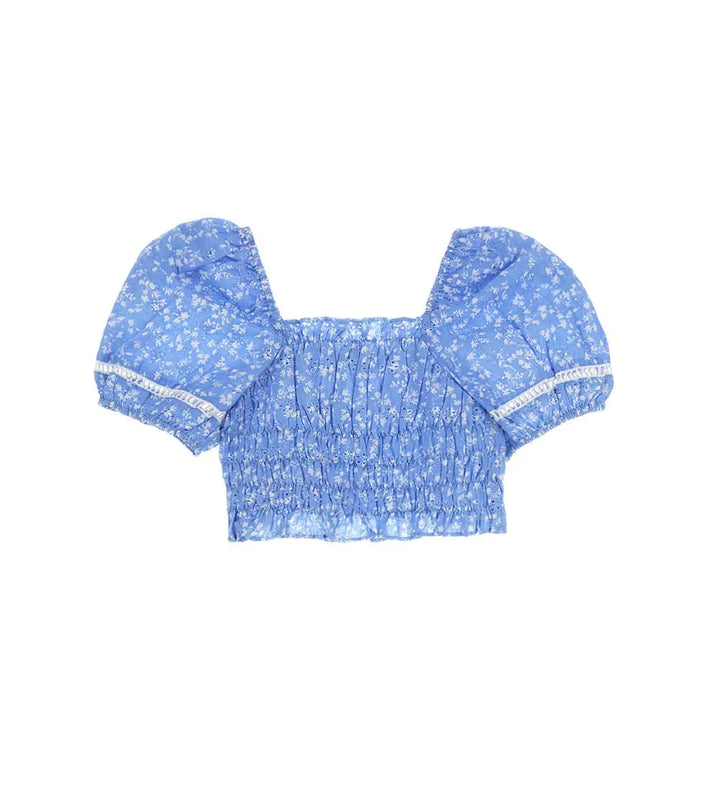FLOWER DREAM SANGALLO CROP TOP FOR GIRLS - Little Betty