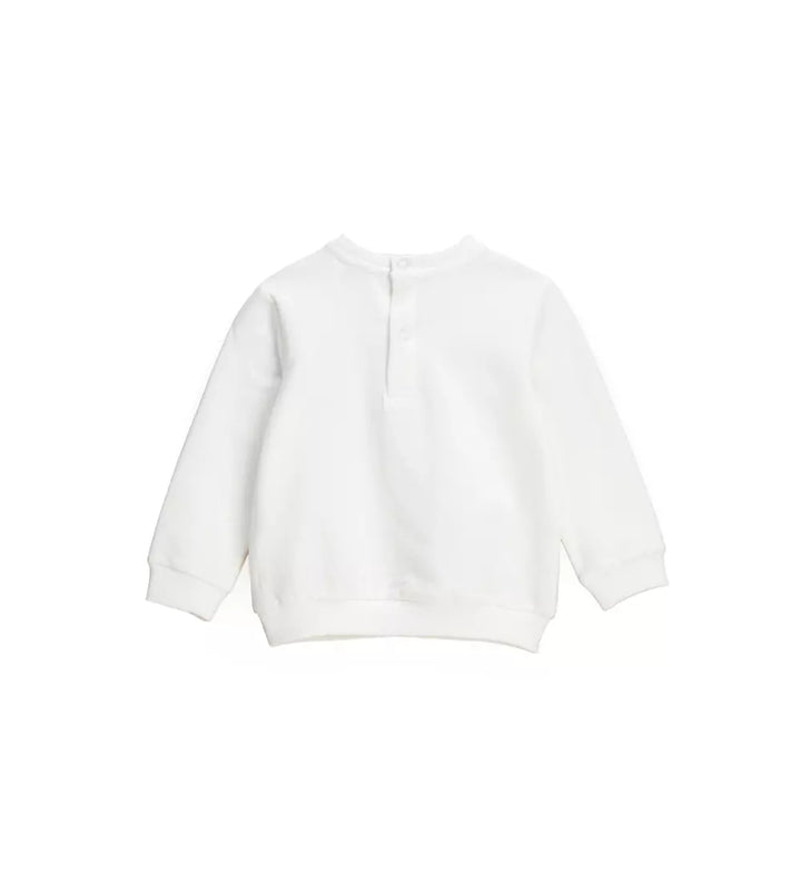 FULL MOON BABY GIRL SWEATSHIRT WITH GLITTER - Little Betty