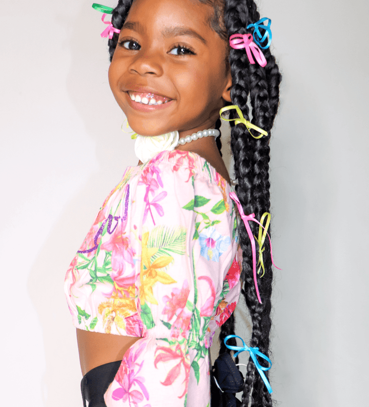 GLAM FIT 3/4 SLEEVE CROP TOP FOR GIRLS - Little Betty