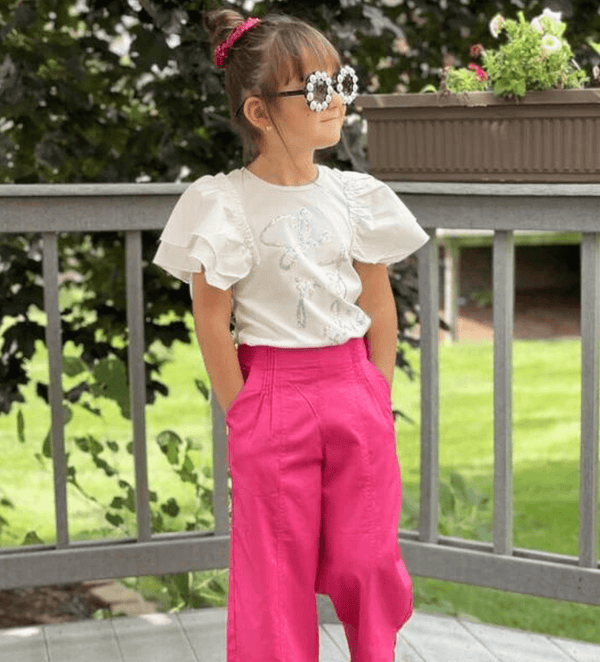GLAM SEQUIN GIRLS BLOUSE TOP - Little Betty