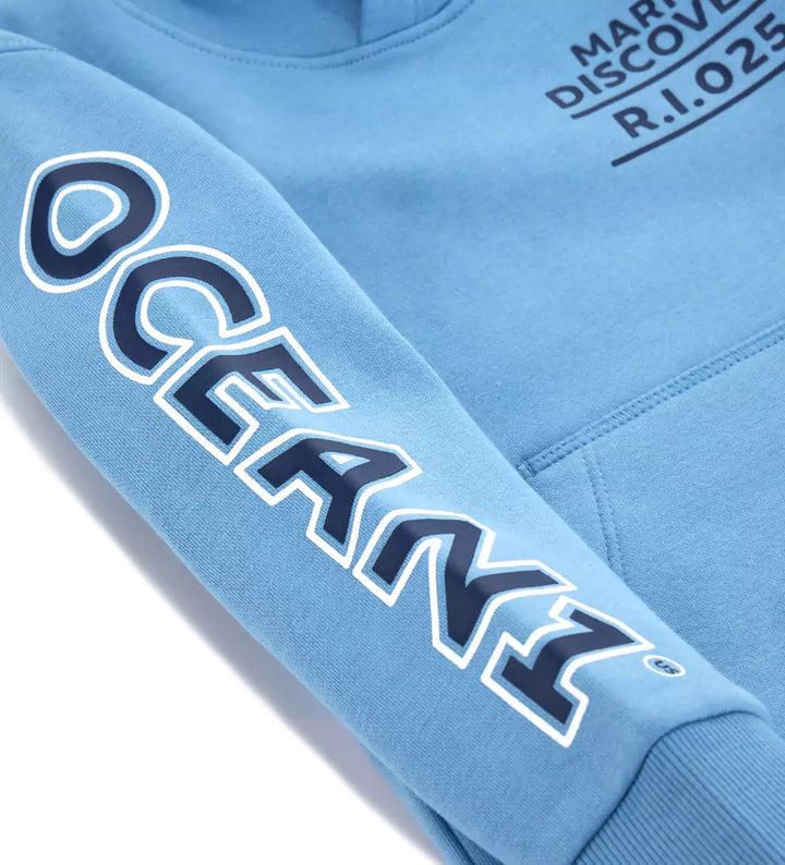 OCEAN 1 CONTRAST LINED KANGAROO BOYS ZIP UP HOODIE - Little Betty