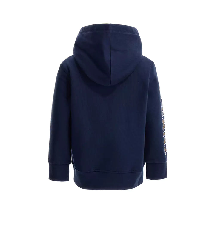 OCEAN 1 CONTRAST LINED KANGAROO BOYS ZIP UP HOODIE - Little Betty