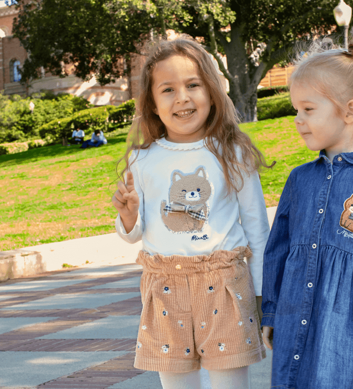 SEQUIN CAT BOW SNAP TEE - TODDLER GIRL LONG SLEEVE SHIRTS - Little Betty