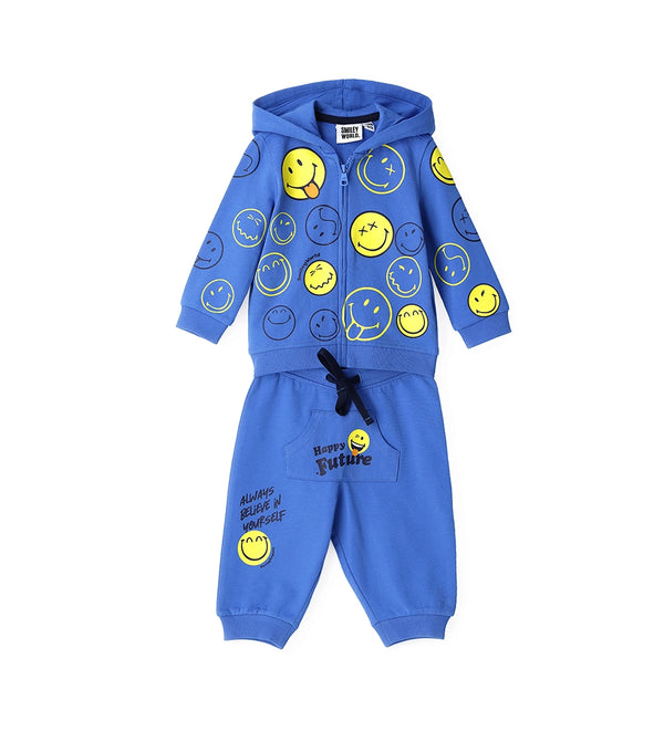 SMILEY FACE COTTON TODDLER BOY OUTFIT SETS - Little Betty
