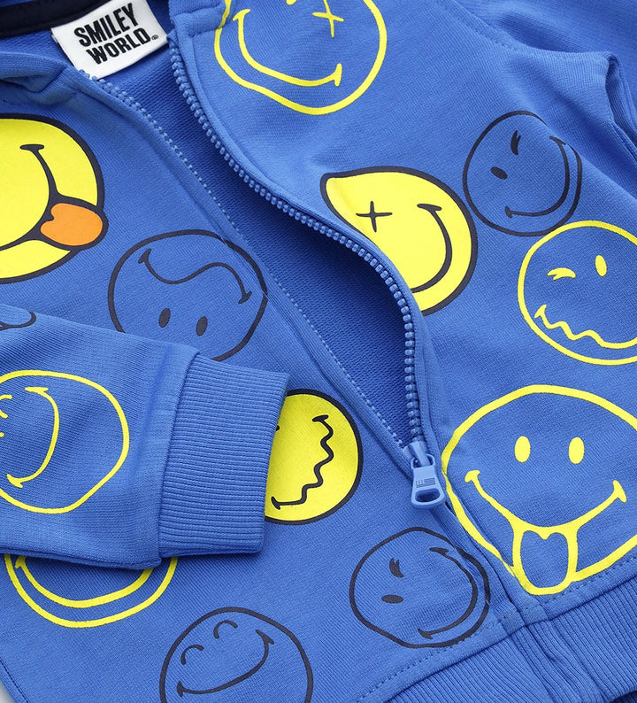 SMILEY FACE COTTON TODDLER BOY OUTFIT SETS - Little Betty