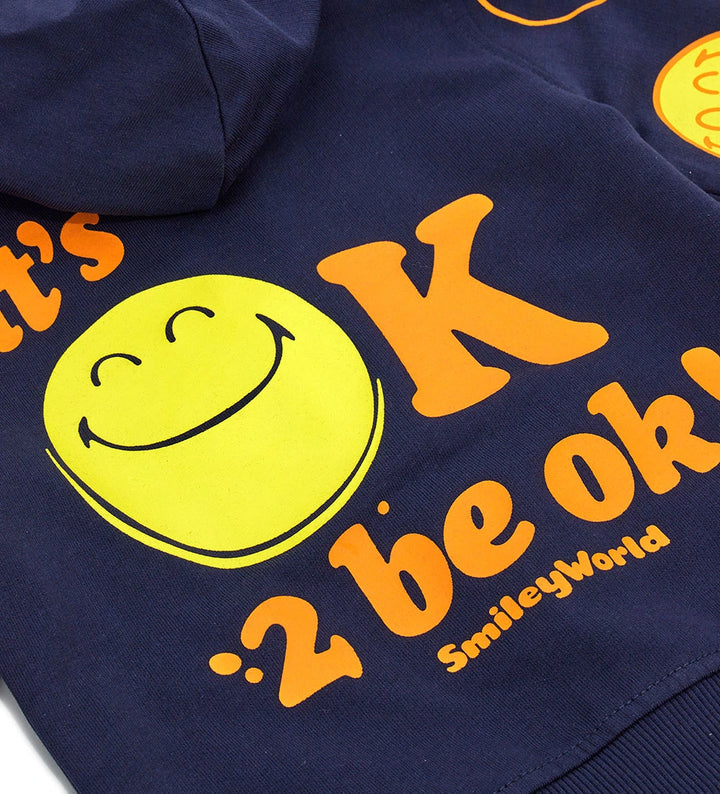 SMILEY FACE HOODED TRACKSUIT - BOYS 2 PIECE SETS - Little Betty
