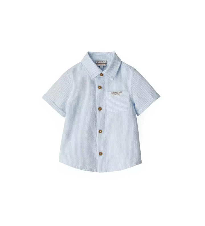 BREATHABLE COTTON STRIPE SHIRT - Little Betty
