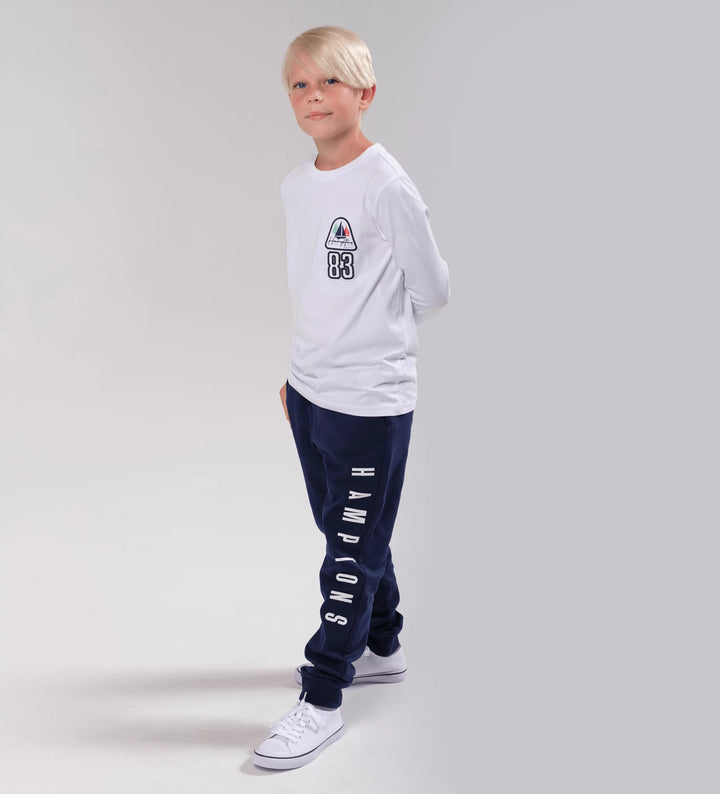 HAMPTONS COTTON DRAWSTRING SWEATPANTS  - JOGGER PANTS FOR BOYS - Little Betty