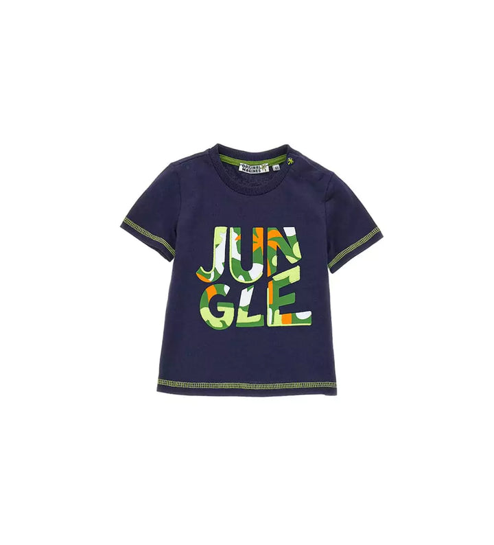 JUNGLE ADVENTURE COTTON T-SHIRT - Navy - Little Betty