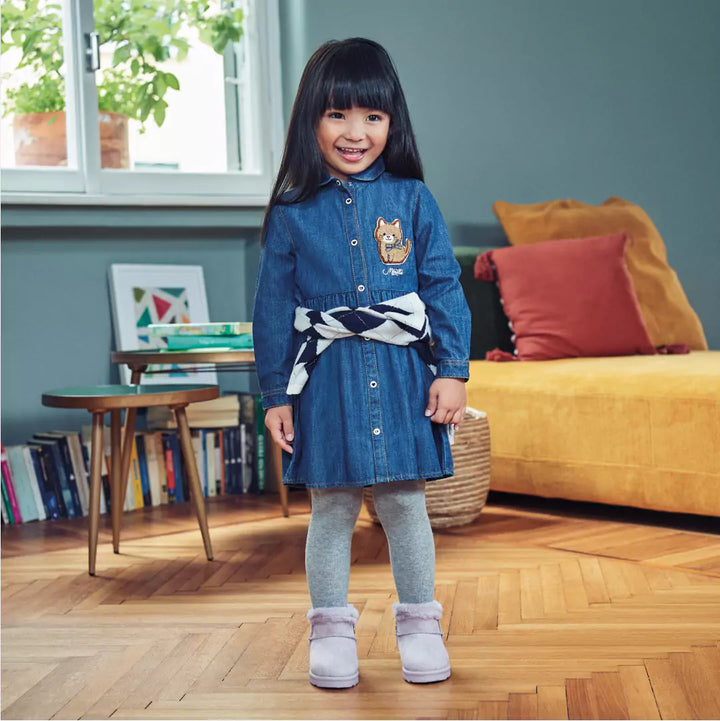 KITTEN CHIC TODDLER GIRL DENIM DRESS - Little Betty