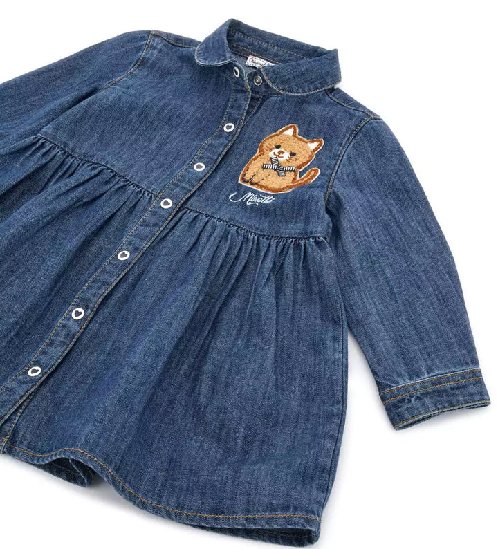 KITTEN CHIC TODDLER GIRL DENIM DRESS - Little Betty