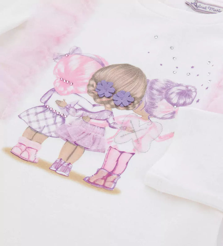 POWER RUFFLE TEE- TODDLER GIRL LONG SLEEVE SHIRTS - Little Betty