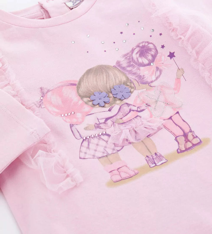 POWER RUFFLE TEE- TODDLER GIRL LONG SLEEVE SHIRTS - Little Betty