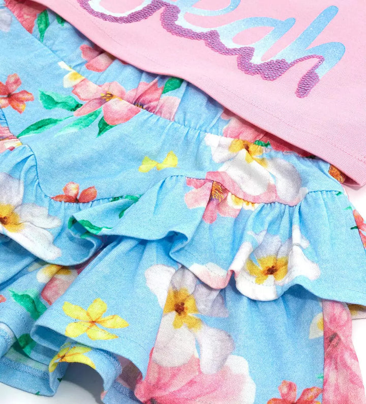 SHINE BRIGHT TANK & SHORTS GIRLS 2 PIECE SET - Little Betty