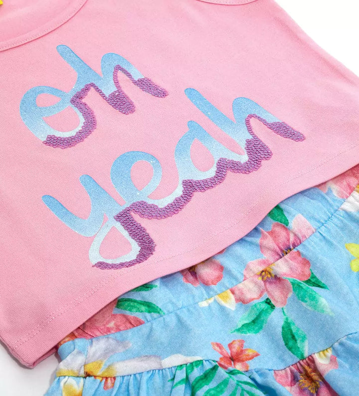 SHINE BRIGHT TANK & SHORTS GIRLS 2 PIECE SET - Little Betty