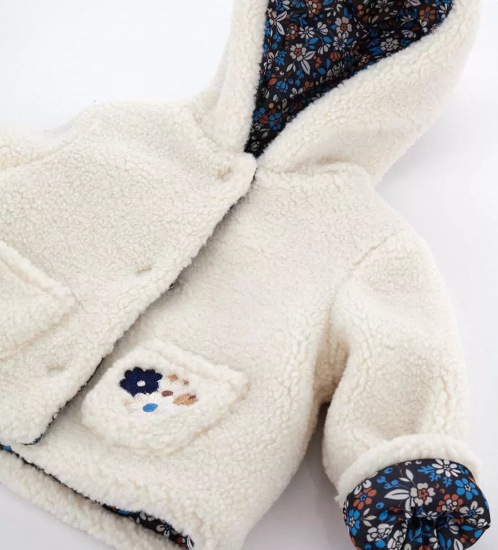 SNAP & SNUGGLE GIRLS FAUX FUR JACKET - Little Betty