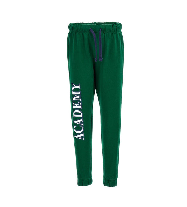 ACADEMY COTTON FLEECE BOYS GREEN PANTS  - Little Betty