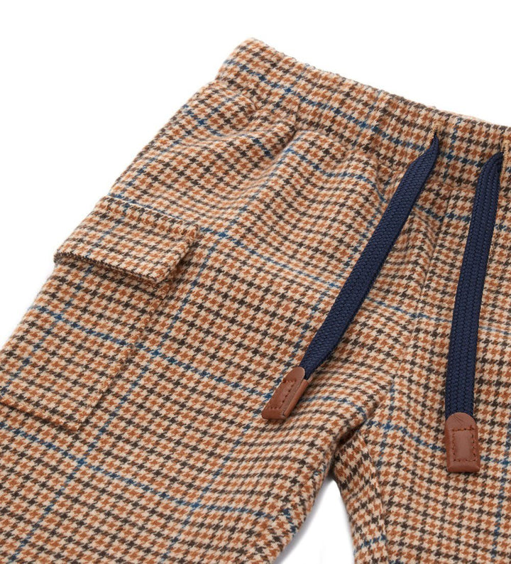 ADJUSTABLE DRAWSTRING FLAP POCKET TODDLER BOY PANTS - Little Betty