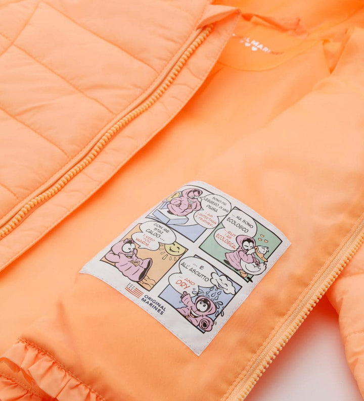 ADVENTURE-READY TODDLER GIRL PUFFER JACKET IN ORANGE - Little Betty