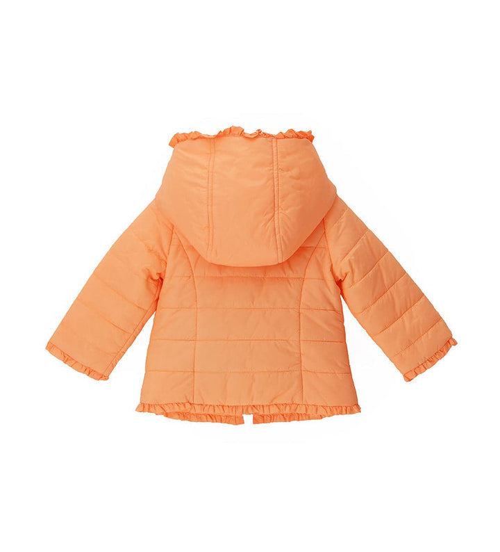 ADVENTURE-READY TODDLER GIRL PUFFER JACKET IN ORANGE - Little Betty