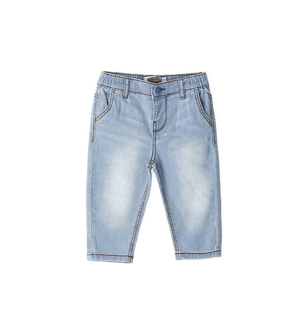 BASIC LIGHT COTTON BABY BOY JEANS - Little Betty
