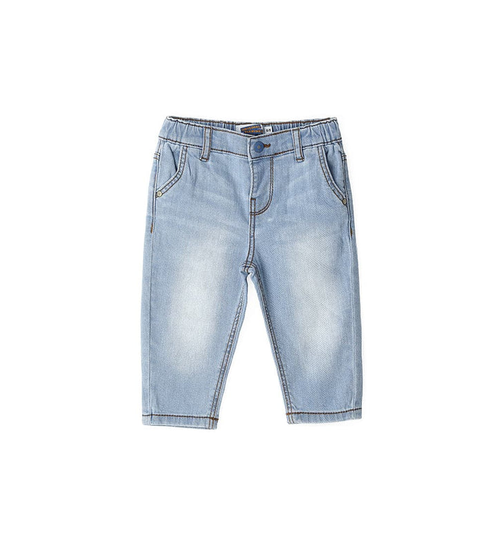 BASIC LIGHT COTTON BABY BOY JEANS - Little Betty