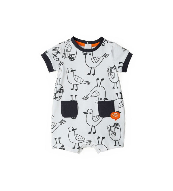 BIRDIE BLISS COTTON BABY ROMPER - Little Betty