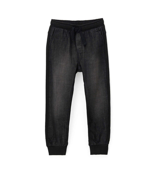 BLACK SWEATPANTS FOR BOY - Little Betty