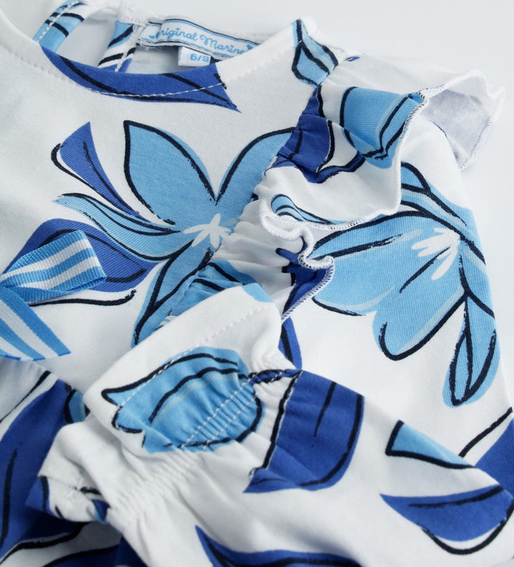 BLUE FLOWER FUN TODDLER GIRL LONG SLEEVE SHIRTS - Little Betty - Little Betty