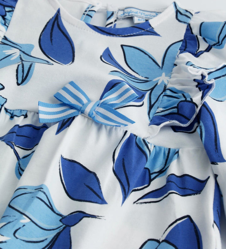 BLUE FLOWER FUN TODDLER GIRL LONG SLEEVE SHIRTS - Little Betty