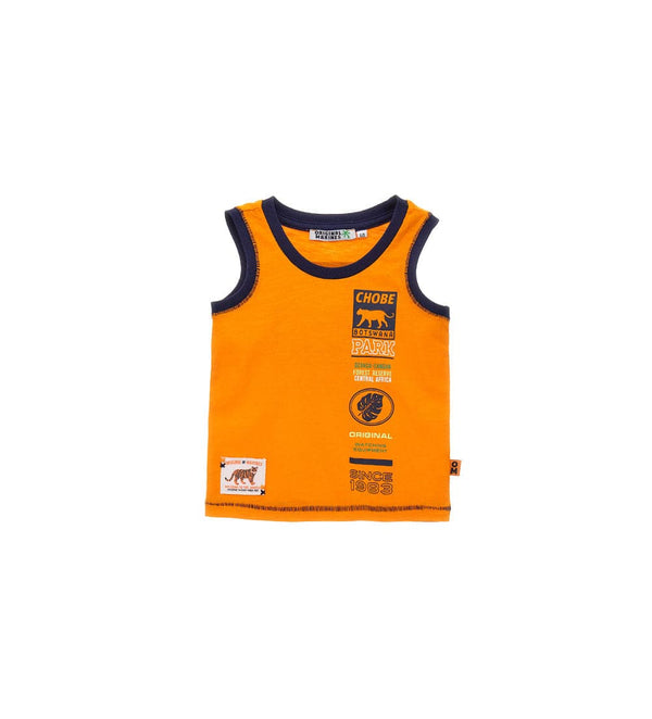 BOTSWANA WILDLIFE COTTON TODDLER BOY TANK TOP - Little Betty
