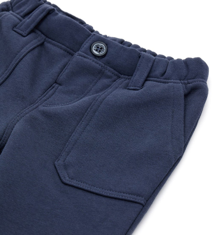 BUTTON-FRONT FLEECE TODDLER BOY SWEATPANTS - Little Betty
