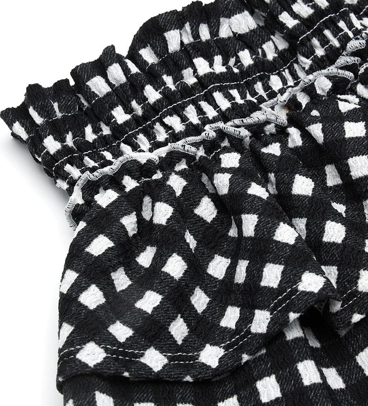 CHECKERED CHARM STRETCH TODDLER GIRL SKIRT - Little Betty