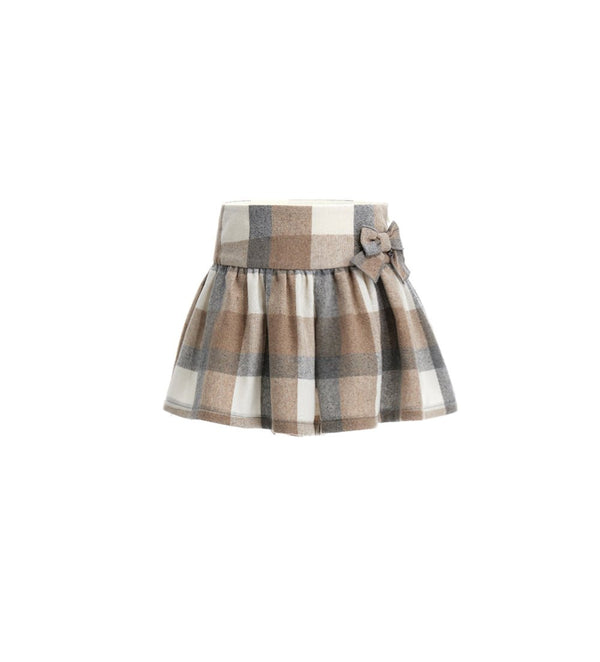 CHECKERED CHIC VISCOSE GIRLS SKORTS - Little Betty