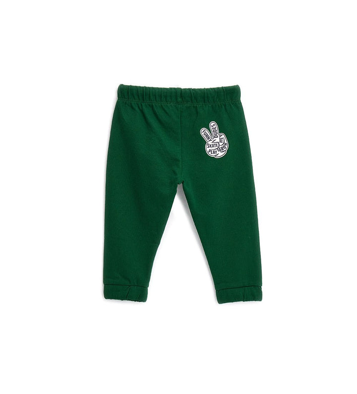 CONTRAST DRAWSTRING 100% COTTON FLEECE TODDLER BOY SWEATPANTS - Little Betty