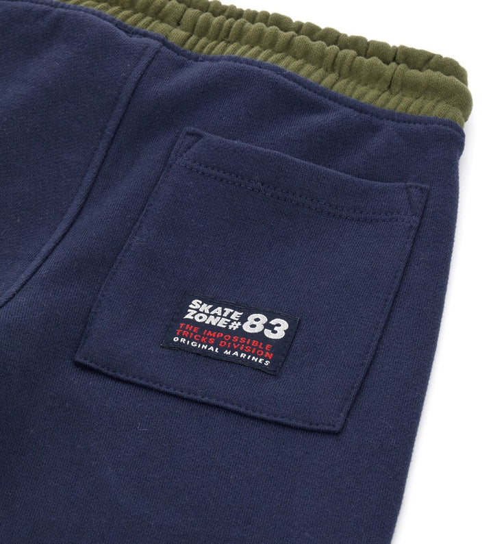 CONTRAST INSERT PATCH POCKET SWEATPANTS FOR BOYS - Little Betty