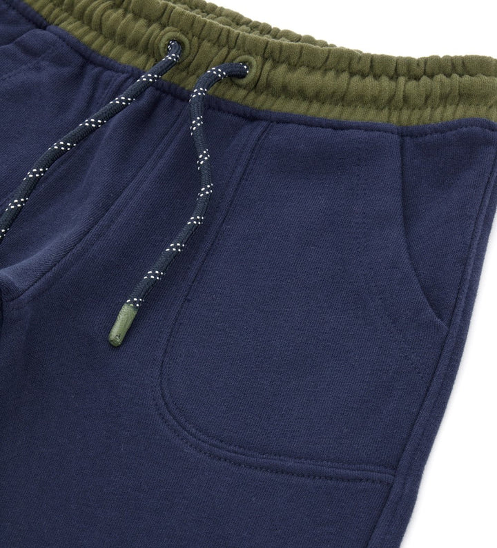 CONTRAST INSERT PATCH POCKET SWEATPANTS FOR BOYS - Little Betty