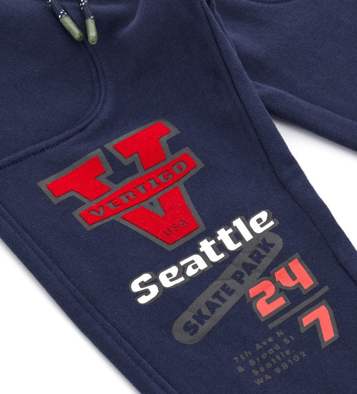 CONTRAST INSERT PATCH POCKET SWEATPANTS FOR BOYS - Little Betty