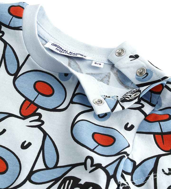 DOG LOVER FUNNY SHORT COTTON TODDLER PAJAMAS BOY - Little Betty