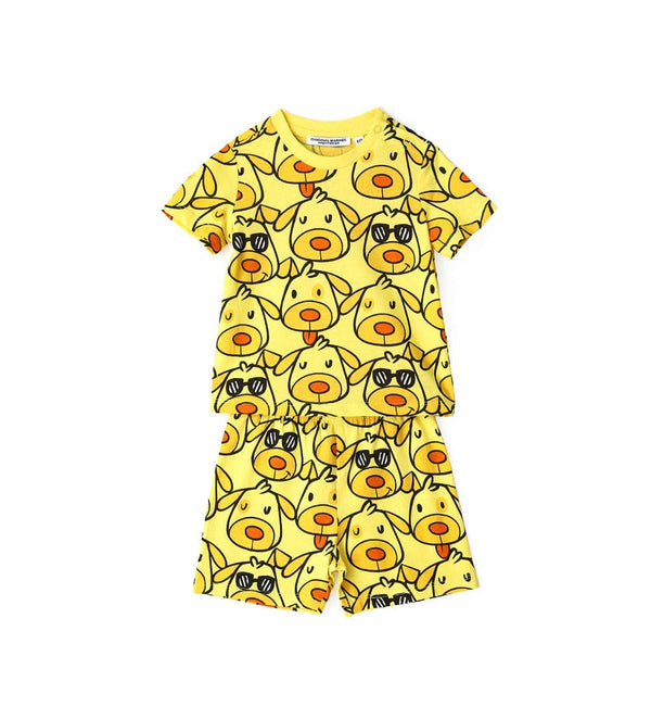 DOG LOVER FUNNY SHORT COTTON TODDLER PAJAMAS BOY - Little Betty