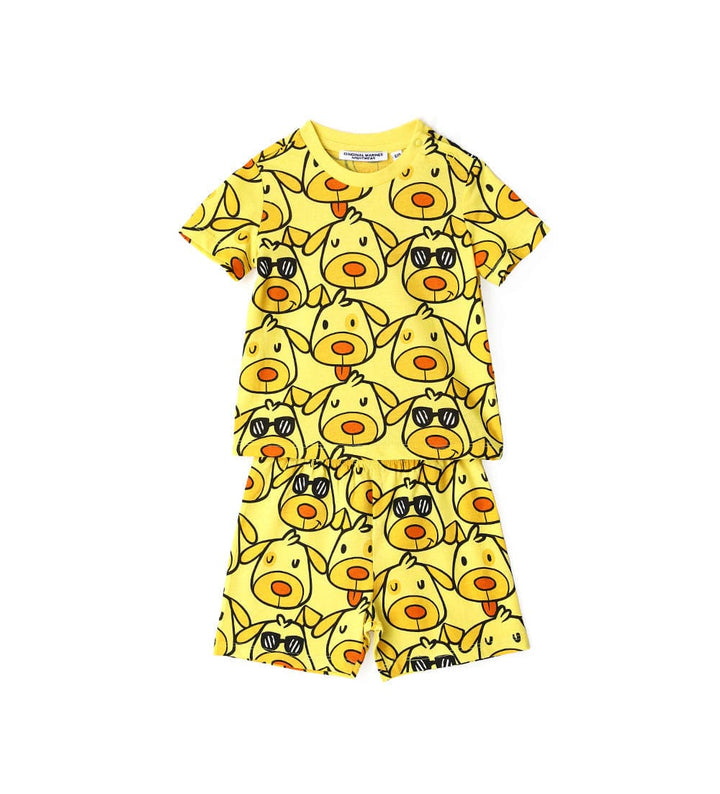 DOG LOVER FUNNY SHORT COTTON TODDLER PAJAMAS BOY - Little Betty