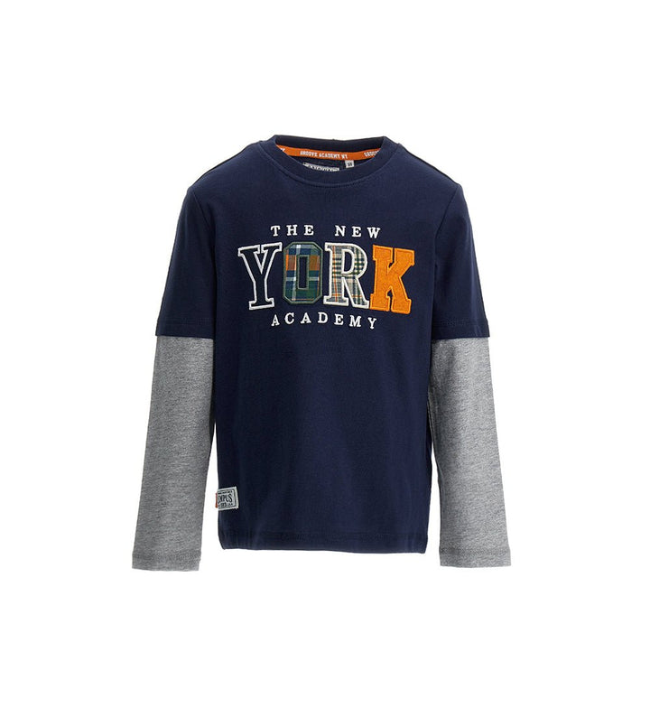 DOUBLE SLEEVE EFFECT TEE - BOYS LONG SLEEVE SHIRTS - Little Betty