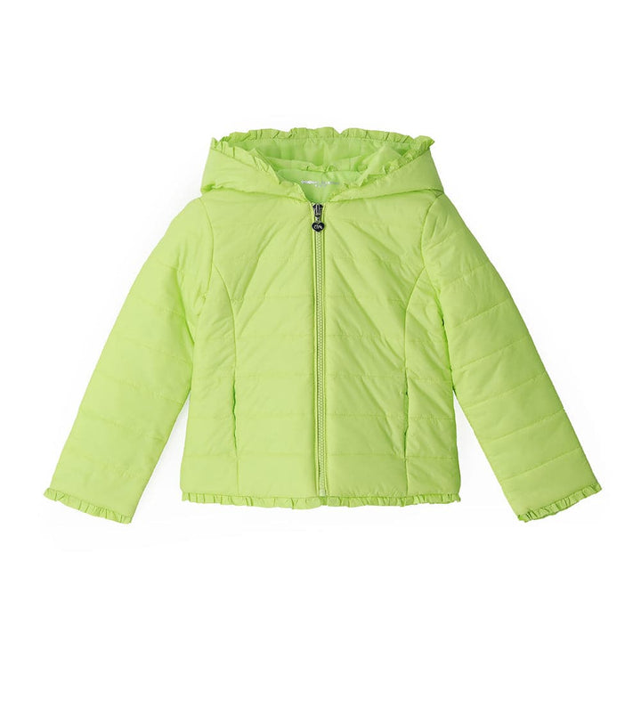 ECO-LUXE GIRLS LIGHTWEIGHT PUFFER JACKET IN GREEN - Little Betty