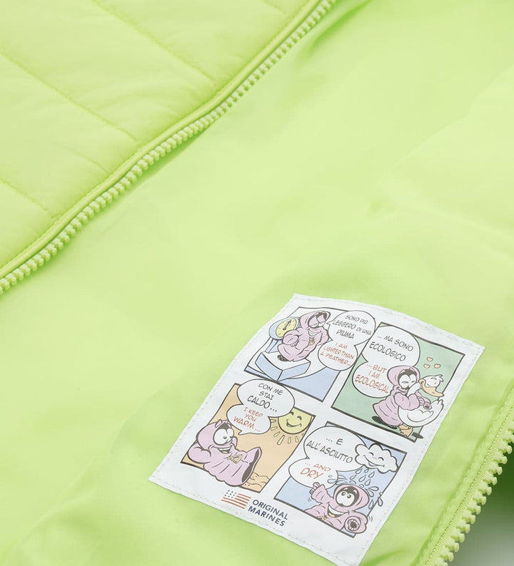 ECO-LUXE GIRLS LIGHTWEIGHT PUFFER JACKET IN GREEN - Little Betty