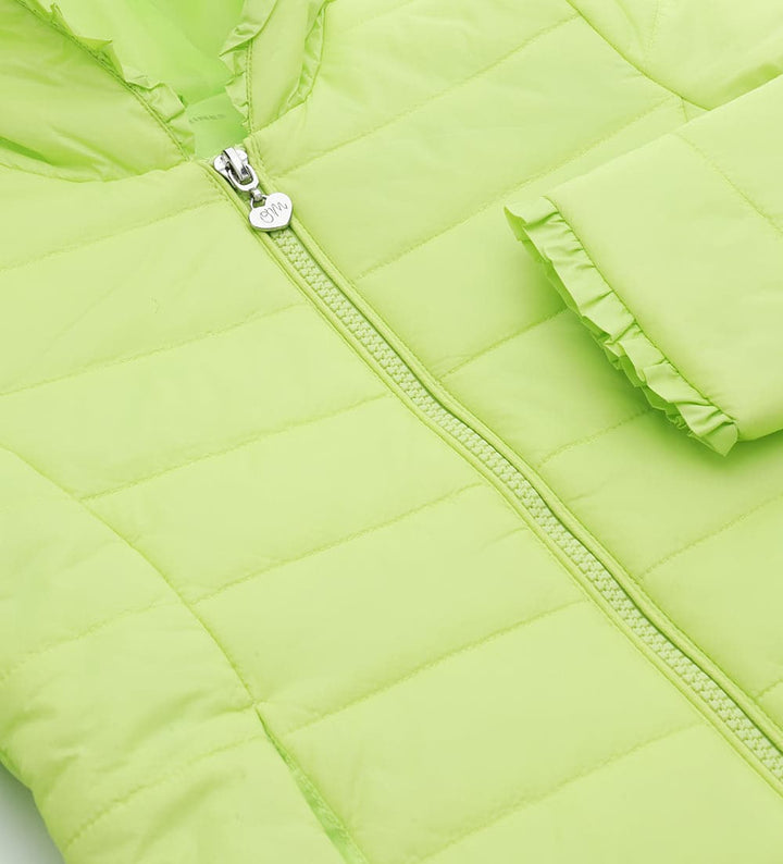 ECO-LUXE GIRLS LIGHTWEIGHT PUFFER JACKET IN GREEN - Little Betty