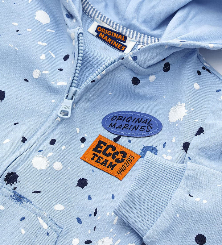 ECO TEAM COMFORT COTTON TODDLER BOY ZIP UP HOODIE - Little Betty