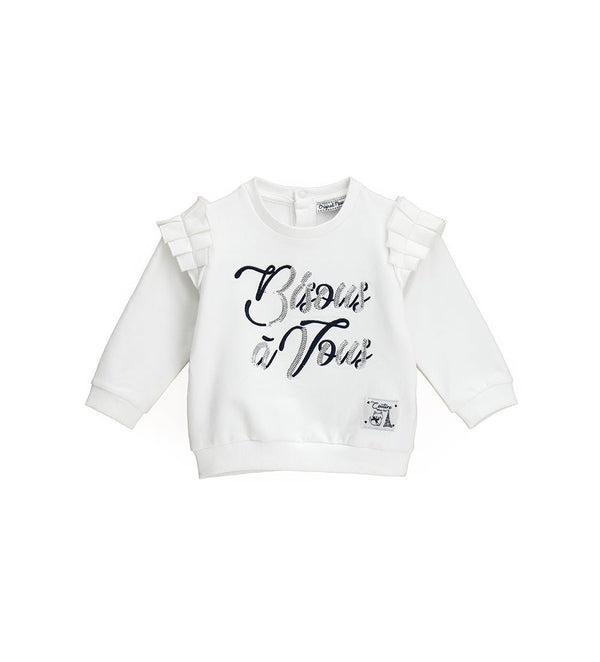 ELEGANT CHICY SEQUIN TODDLER GIRL SWEATER IN WARM COTTON - Little Betty