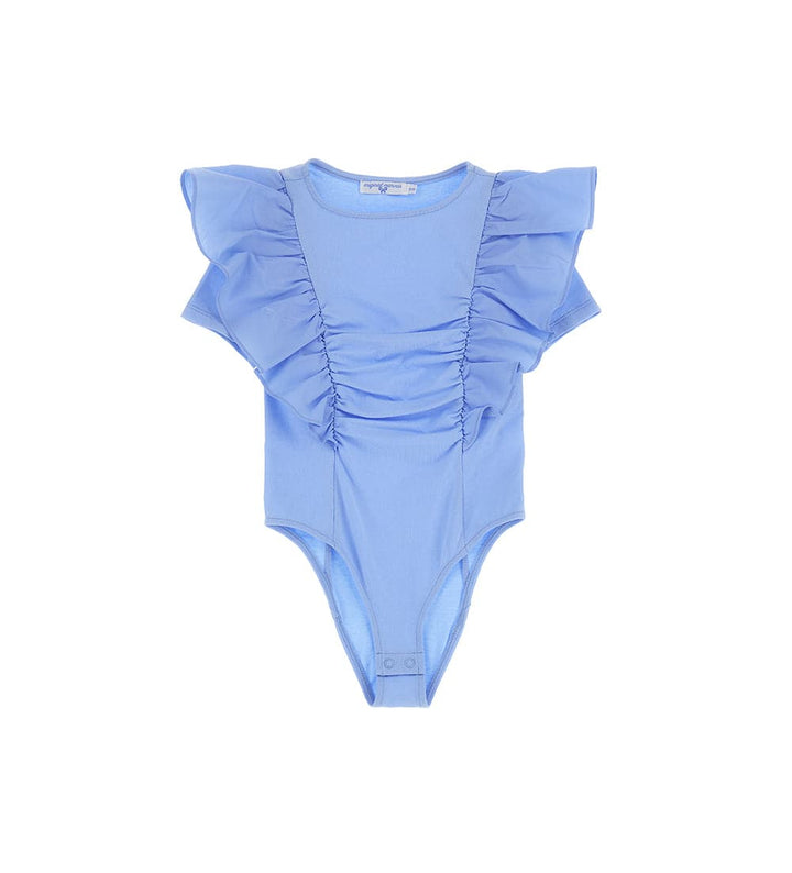ELEGANT GIRLS BODYSUIT WITH RUFFLE SLEEVES - Little Betty
